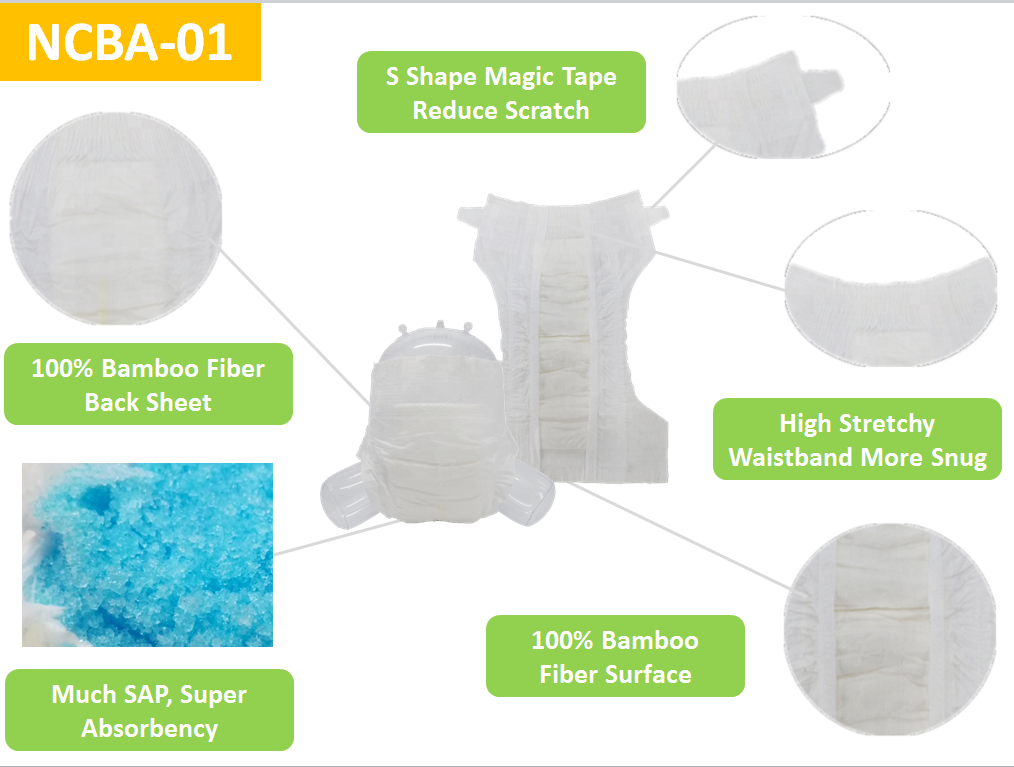 továrna na dětské pleny z přírodní bavlny, organického bambusu, privátní značka