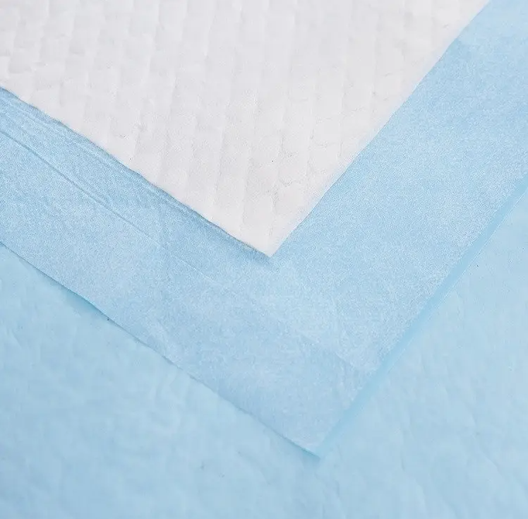 Karatasi ya Kitanda ya Mkojo Inayoweza Kufyonzwa Chini ya Pedi