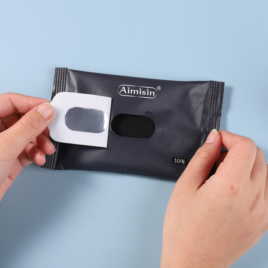 private label customize Bamboo charcoal black Wet wipes sensitive
