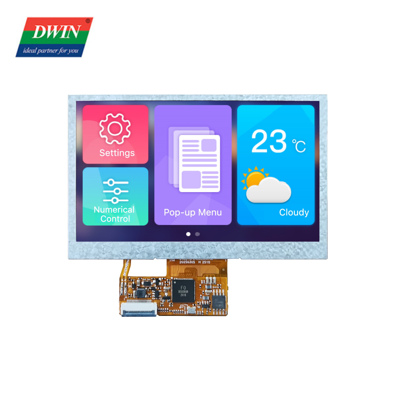 4.3 Inch 480*272 Low Cost LCD Display Model: DMG48270F043_05W(COF Series)