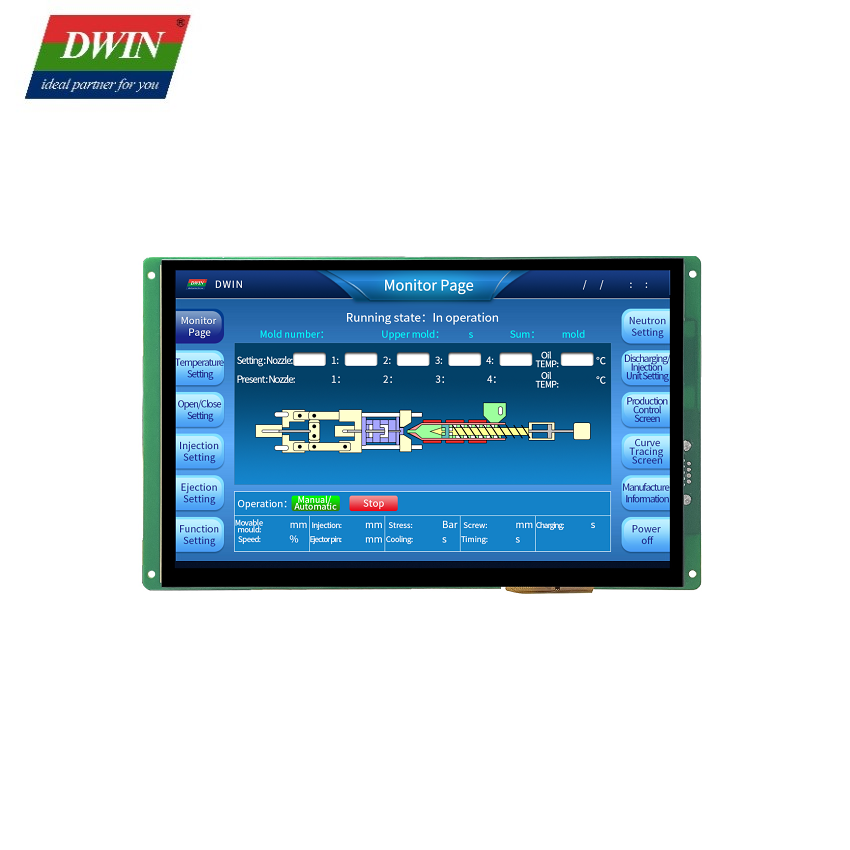 10.1 Inch 1280*800 Pixels HMI Capacitive Displa...