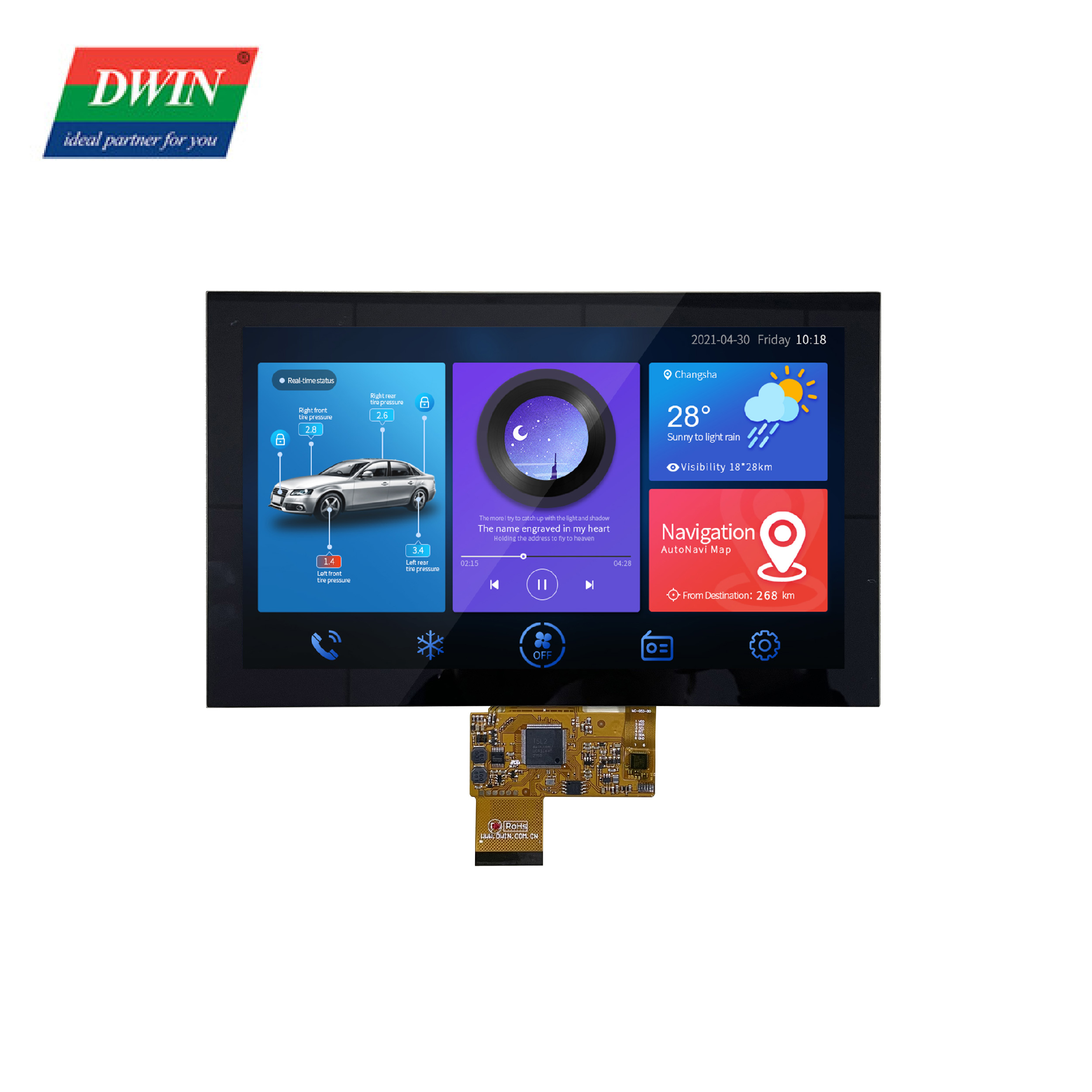 10.1 Inch COF Touch screen Model:DMG10600F101_0...