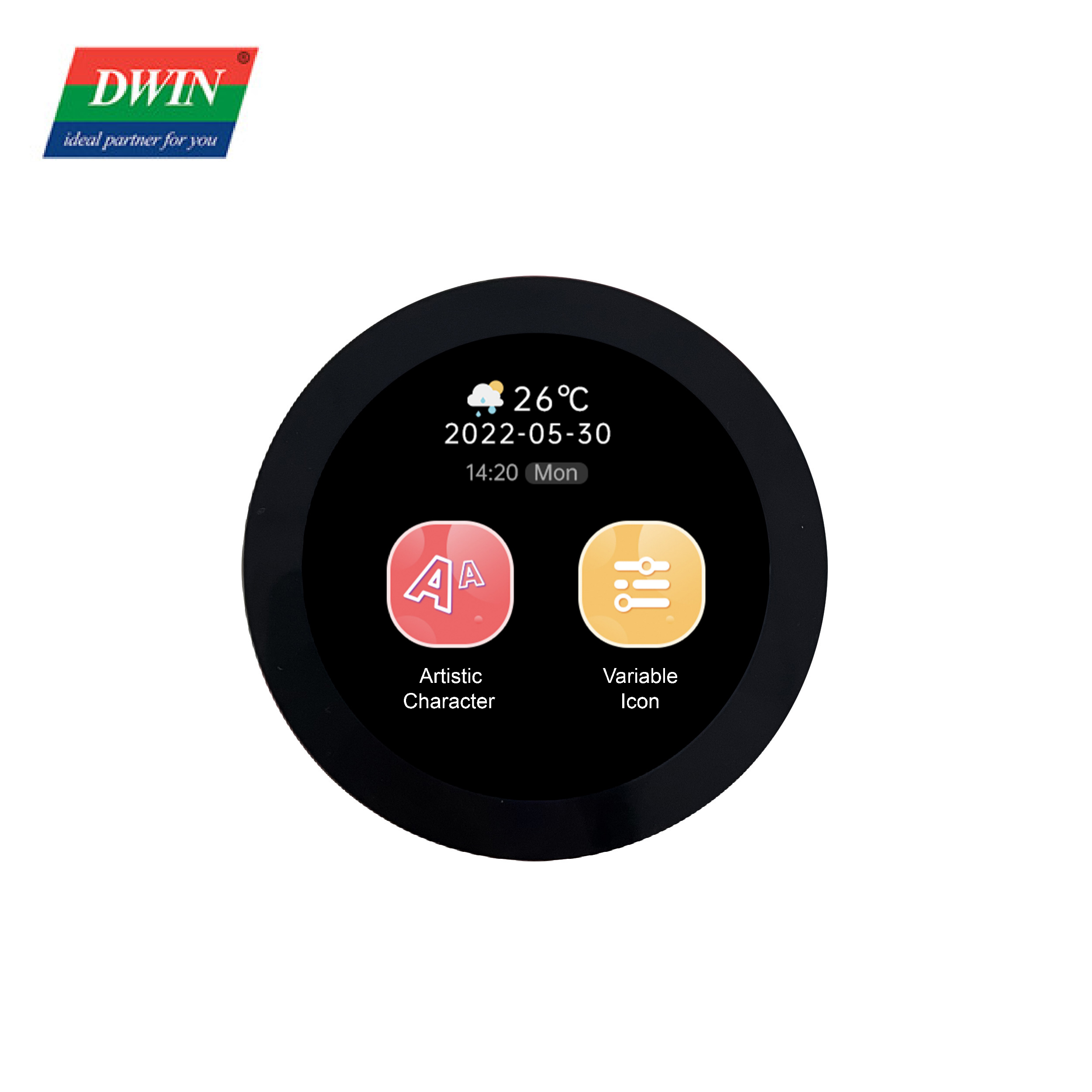 2.8 Inch Circular Smart Screen DMG48480C028_03W...