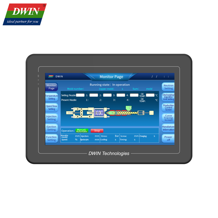10.1 Inch 1024*600 Capacitive HMI Display with ...