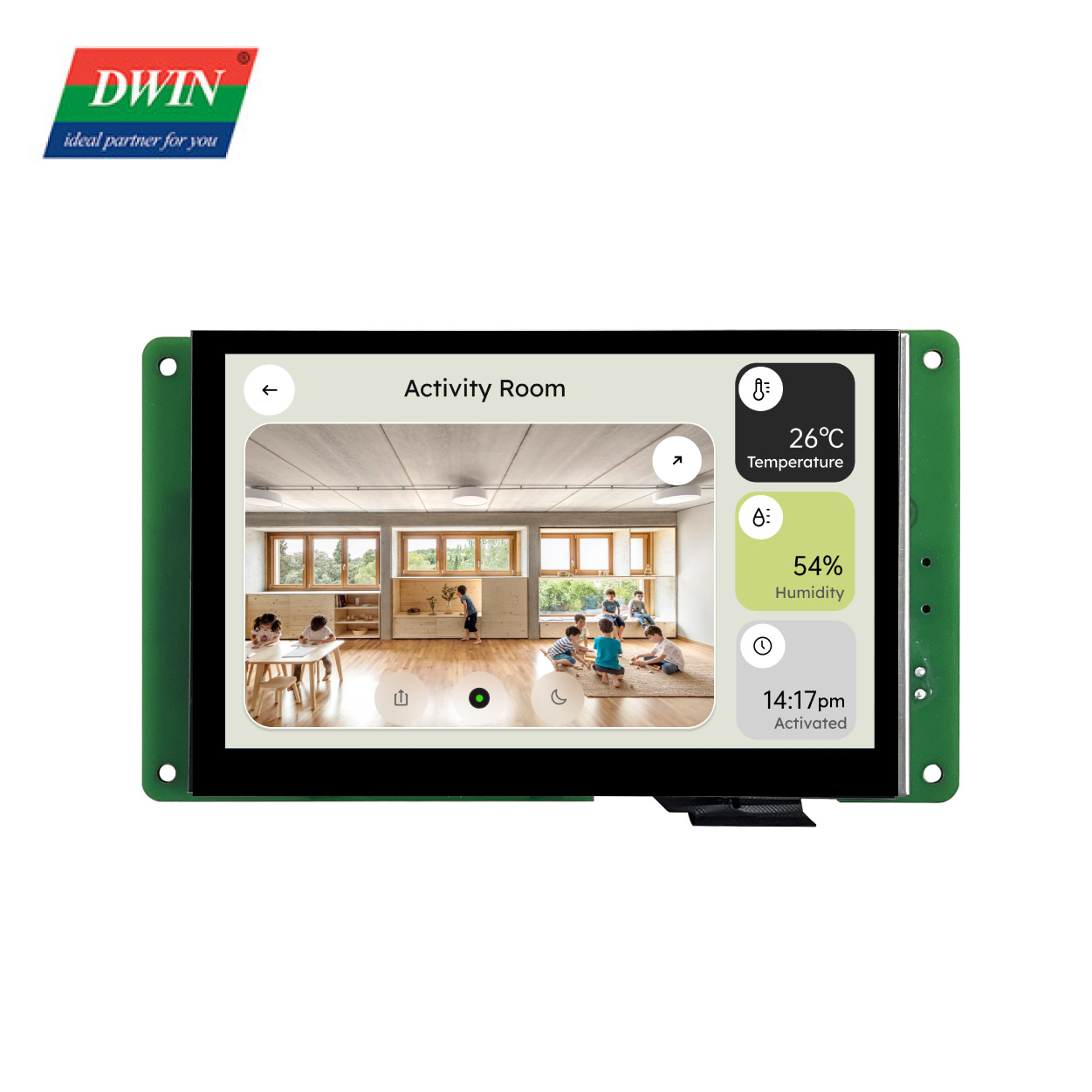 5.0 Inch IPS LCD FSK bus camera scheme screen M...