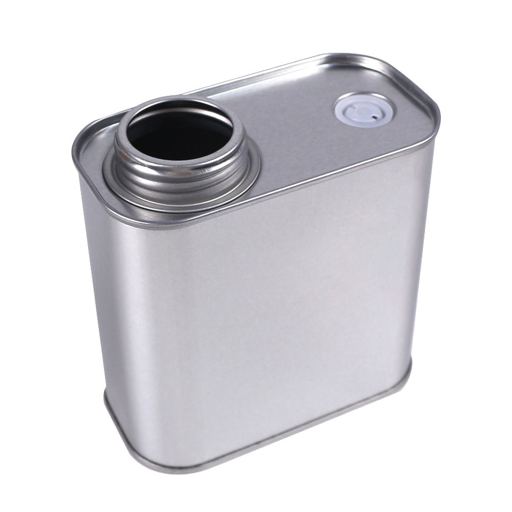 200g Empty Metal Rectangular Coffee Tin Can with Degassing Valve