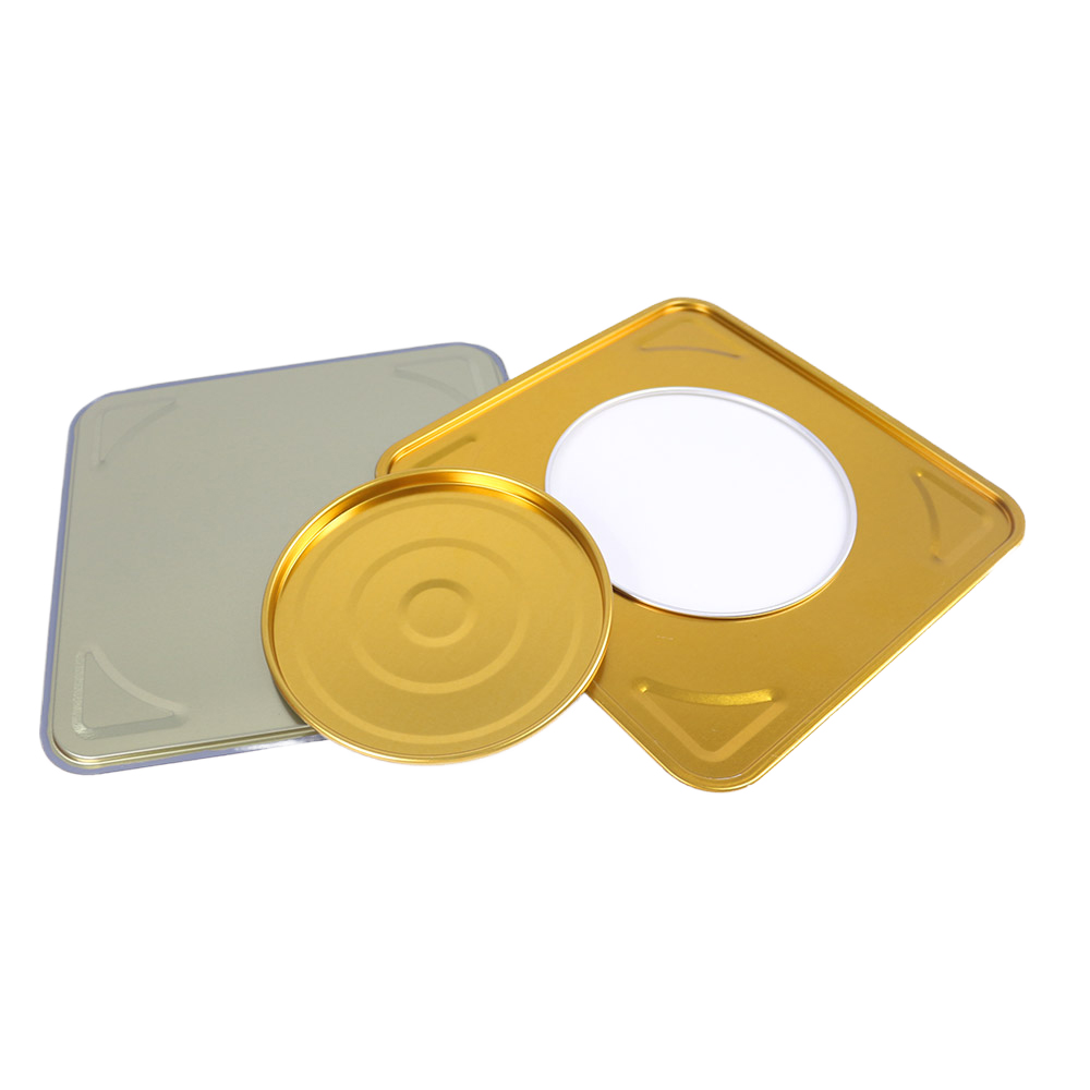 Customizable Square Tinplate Metal Can Lids for 18 Liter Tin Cans