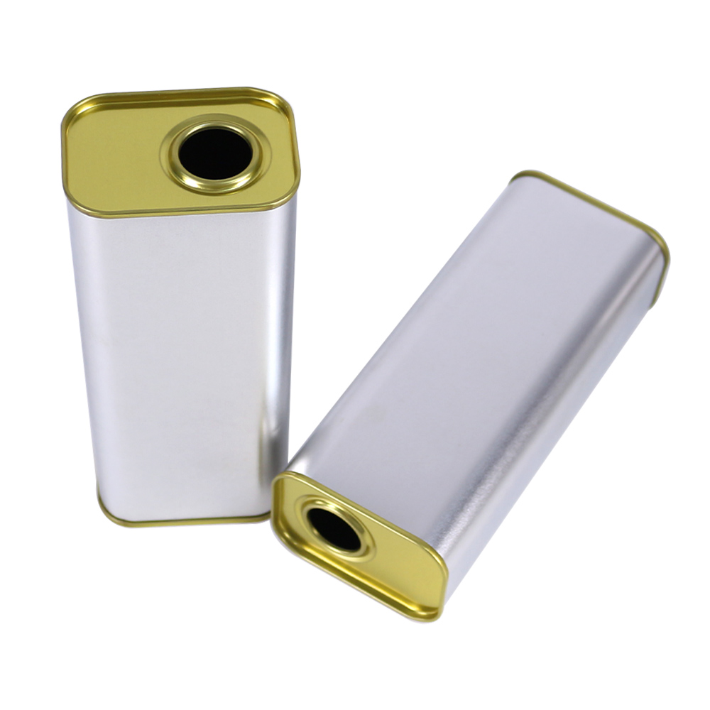 600ml Empty Metal Olive Oil Tin Cans with Plastic Spout Cap