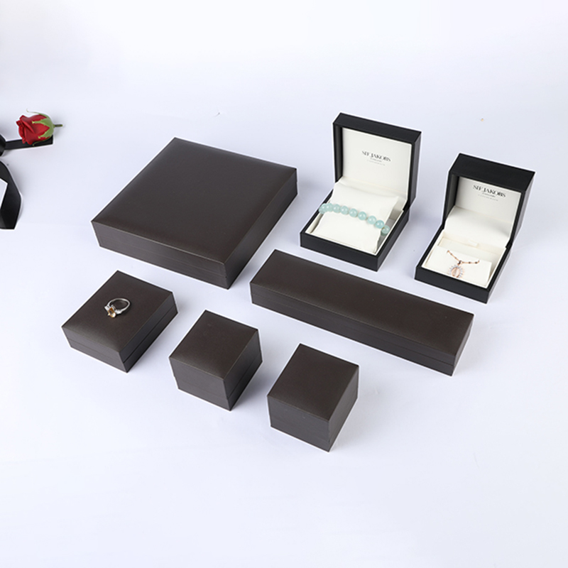 PL3  High-end exquisite imitation wooden box thick edge jewelry packaging box