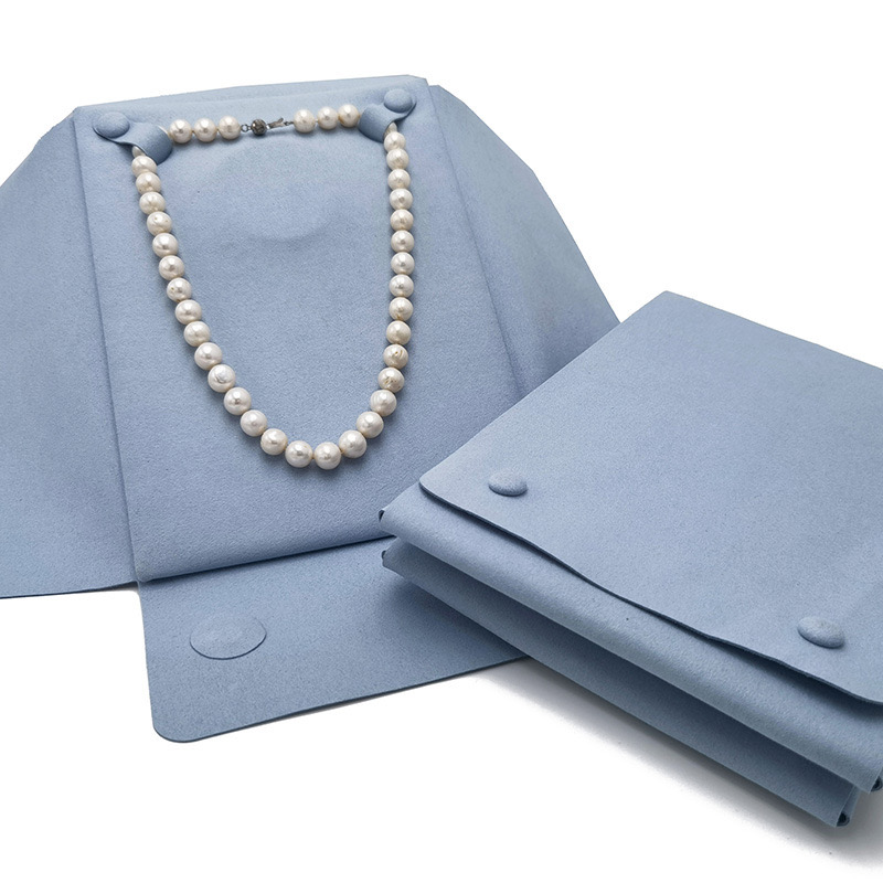 BS-04  Superfiber Jewelry Roll Pouch for Necklaces