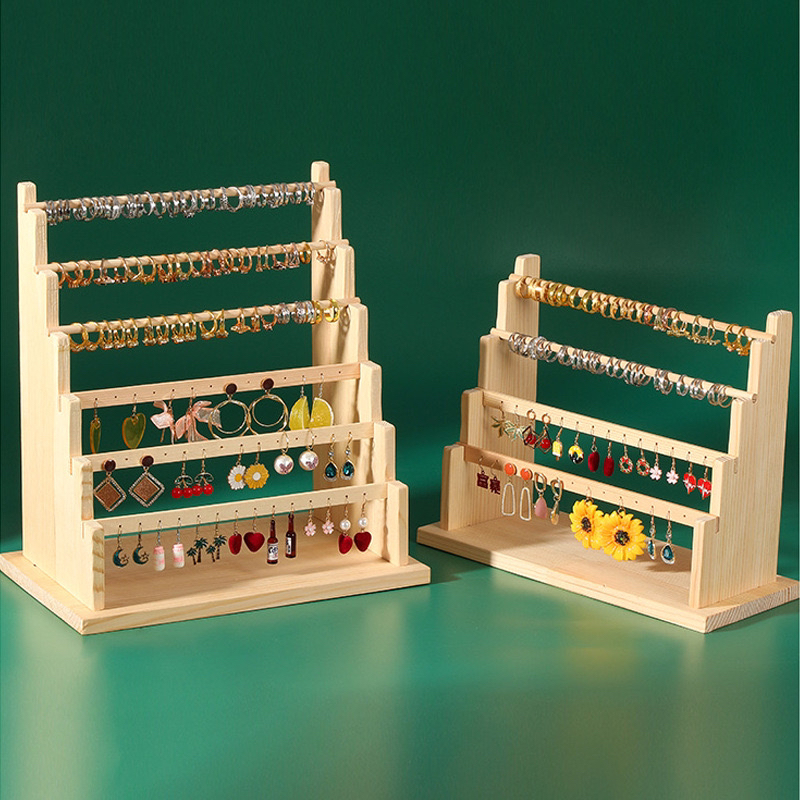 BM-06  Eco Friendly wood EARRING holders, display racks