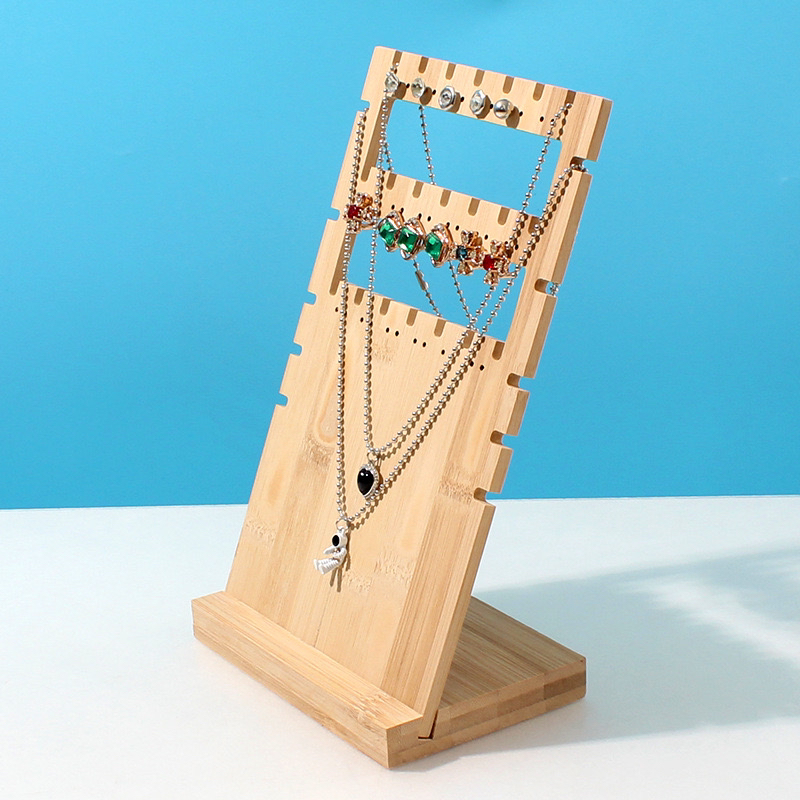 BM-13 Solid Wood Jewelry Display Rack for earrings & necklace