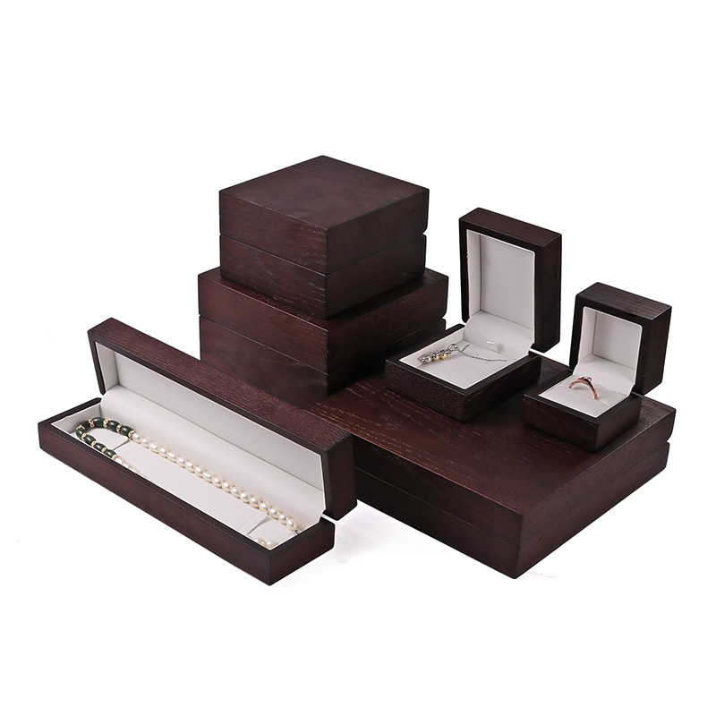 XY0075  Matte brown paint walnut box Jewelry & watch package box