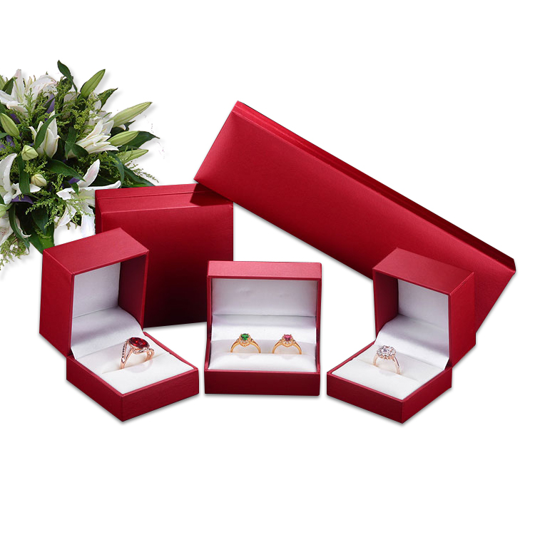 XY0125 Classic simple right Angle straight edge jewelry box plastic box