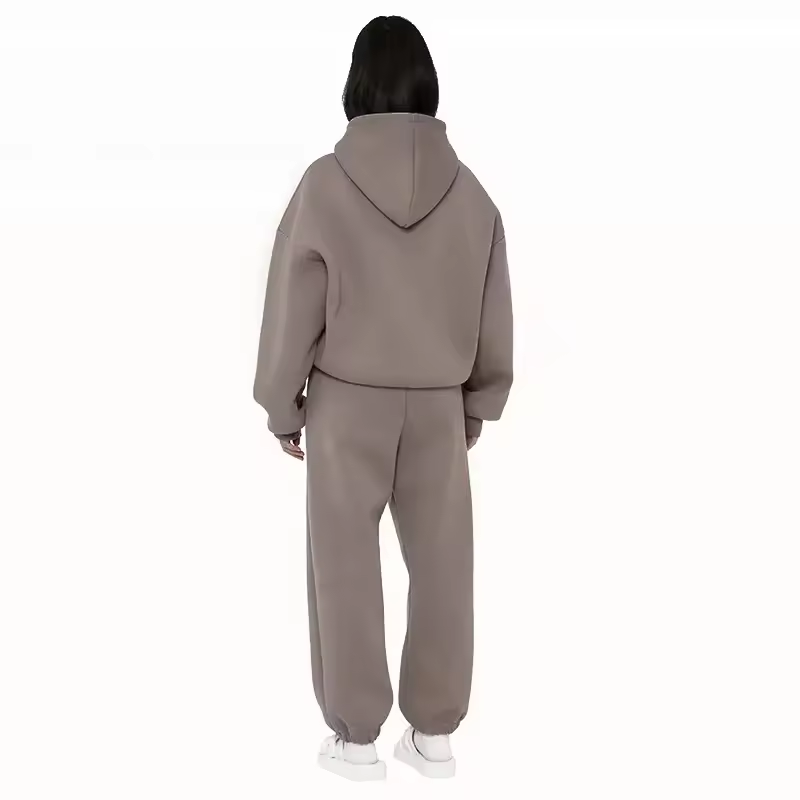 High Quality Custom Unisex Oversized Cotton Tracksuit (2)9qq