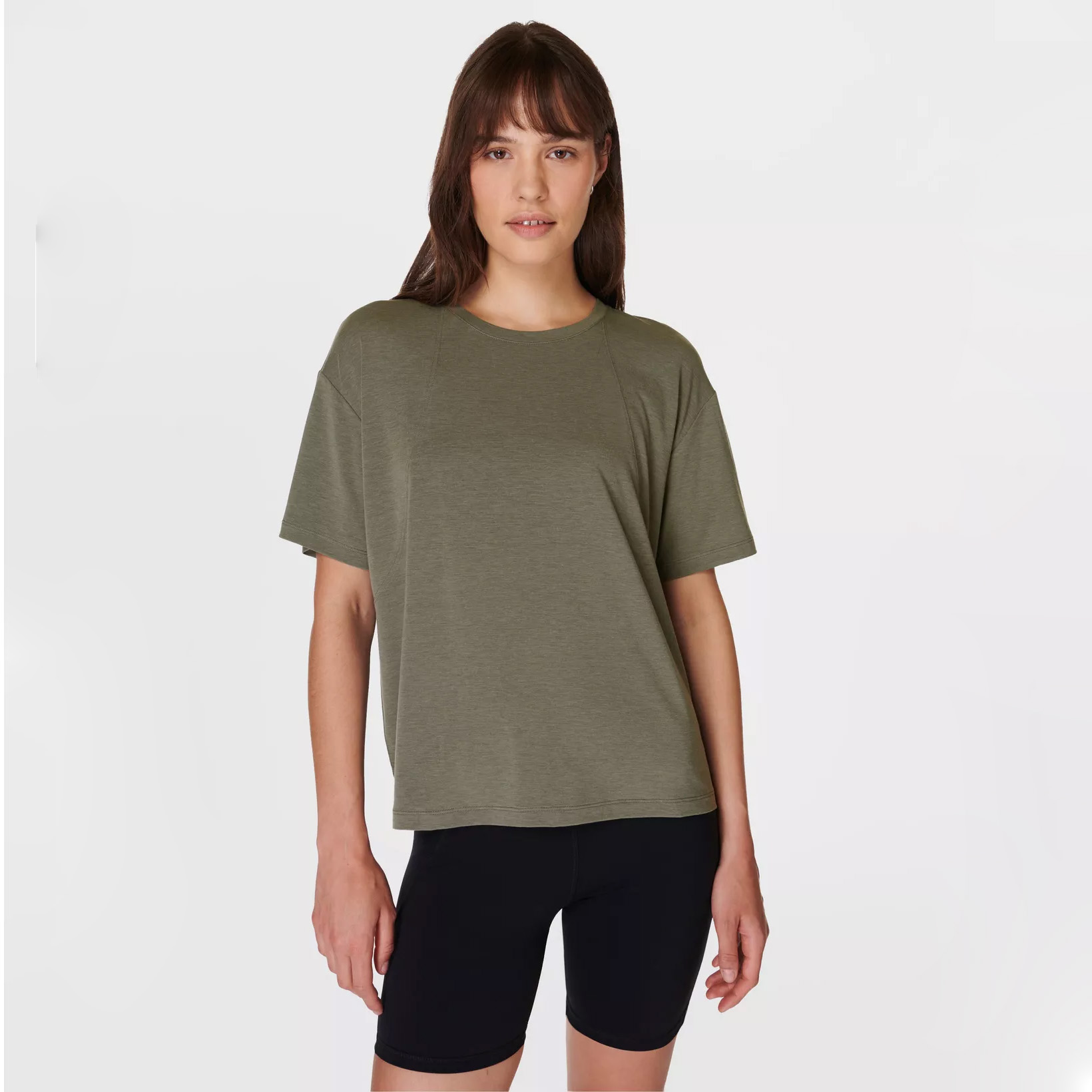  Rayon Light weight Relaxed Fit Crew Neck T-Shirt