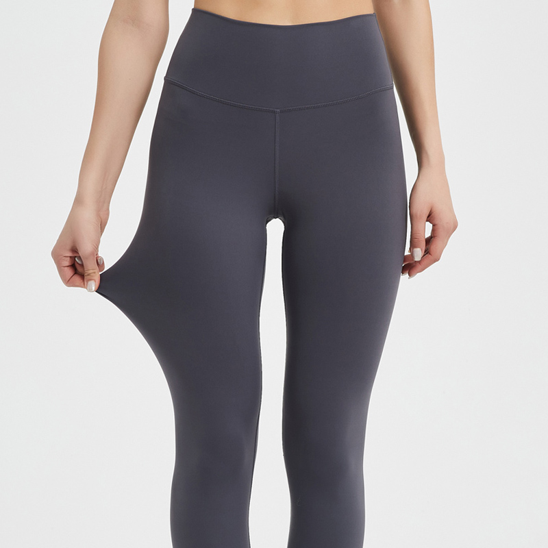 Leggings da yoga morbidi spazzolati ad alta elasticità da donna