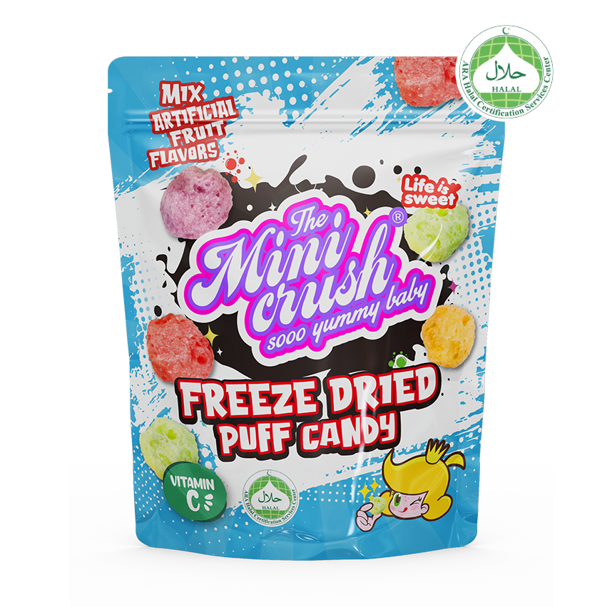 Frystþurrkaðar crunchy puffs