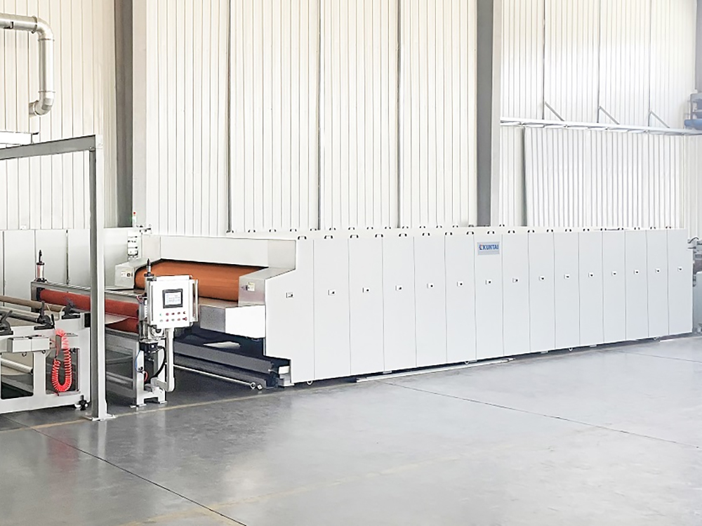 laminating machine for fiber panel