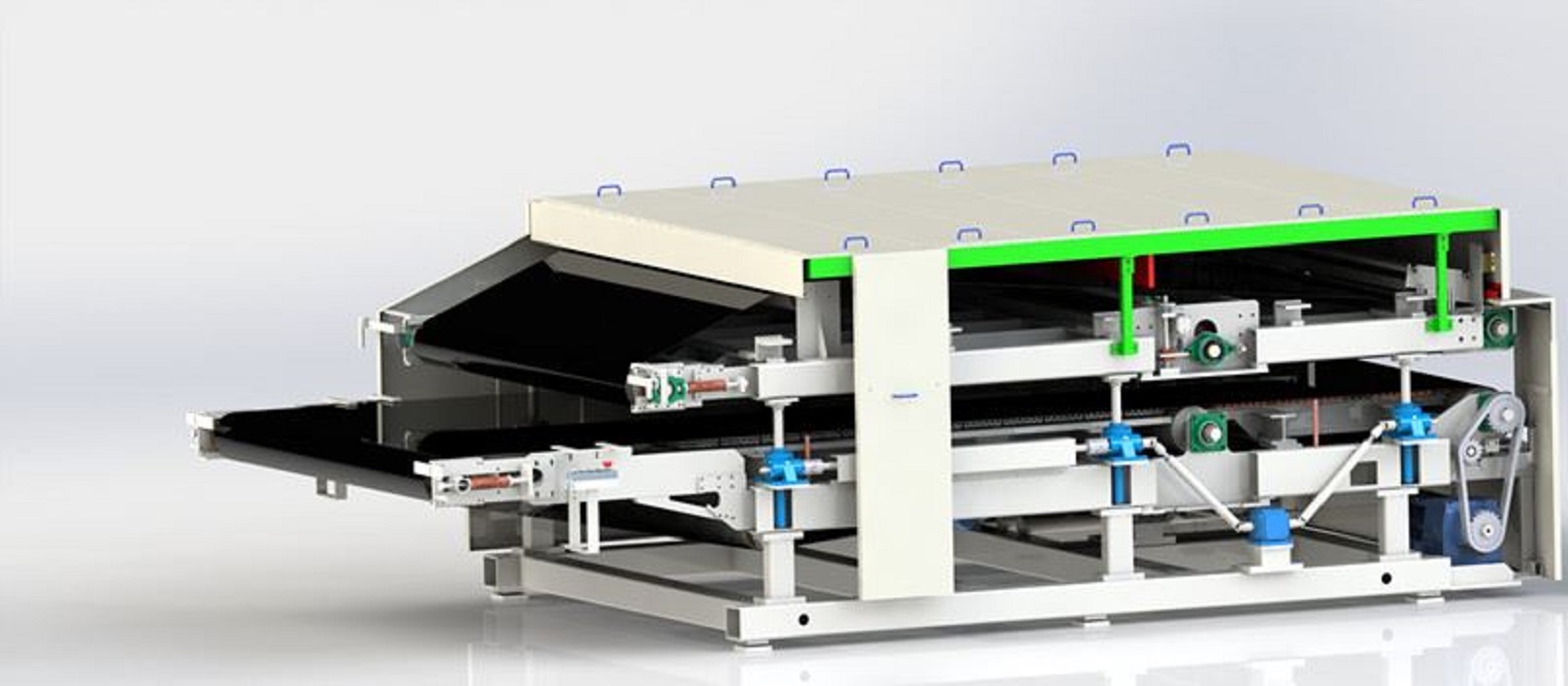 double belt press machine drawing