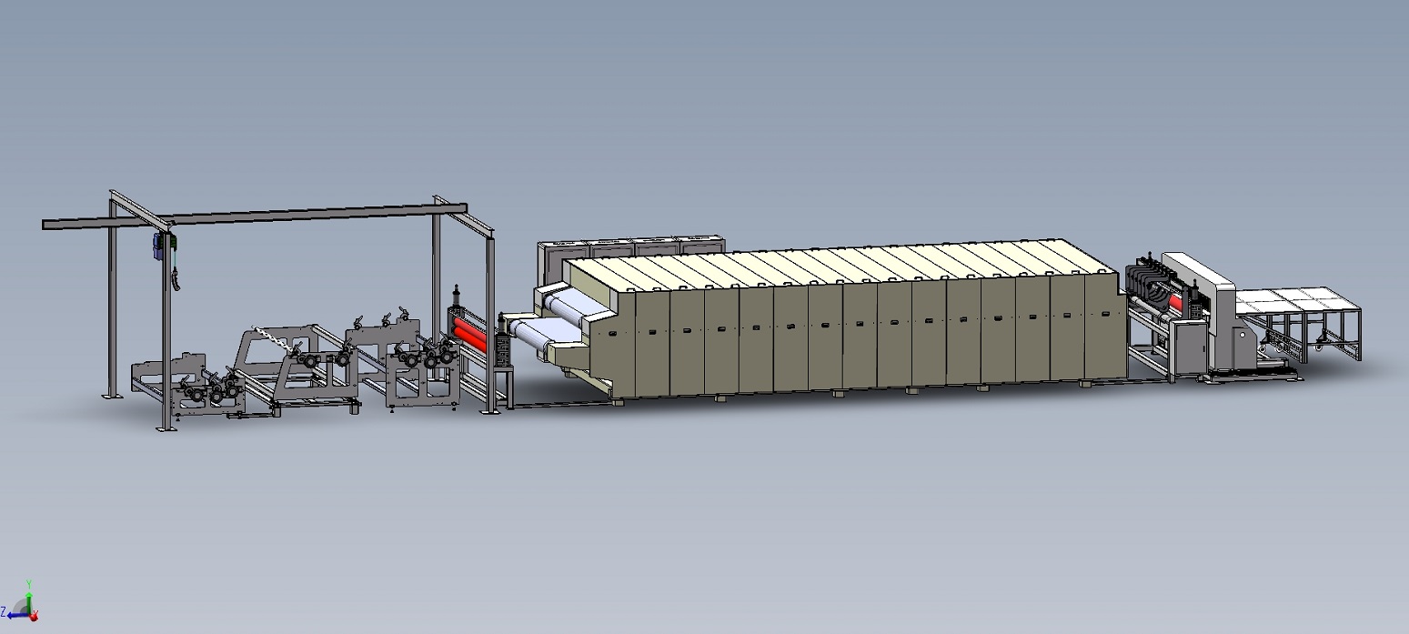double belts laminating machine drawing