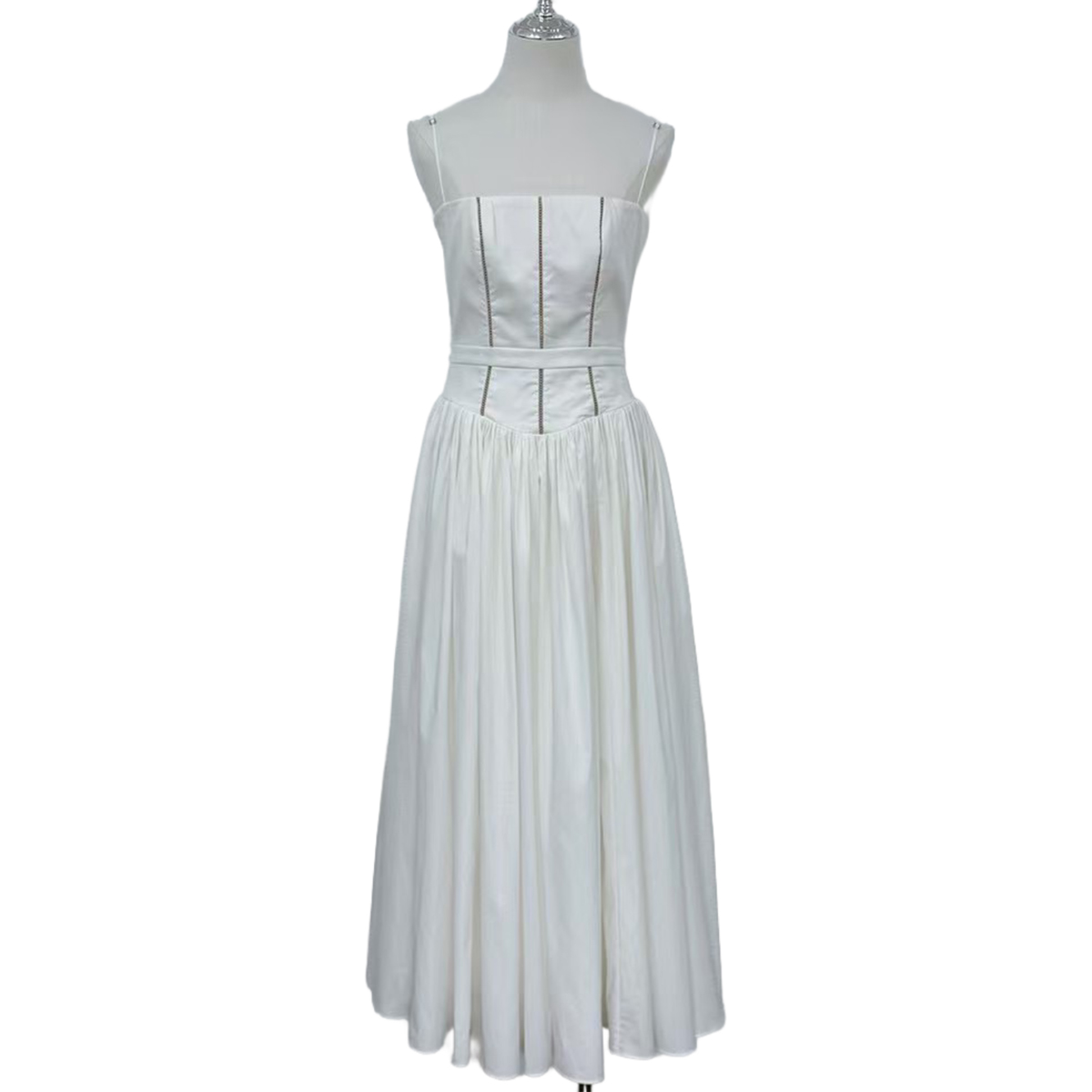 Vintage Cream Lace Midi Dress for Stage Performance | Wedding Guest & Garden Party Dress | China Suppliers & Factory