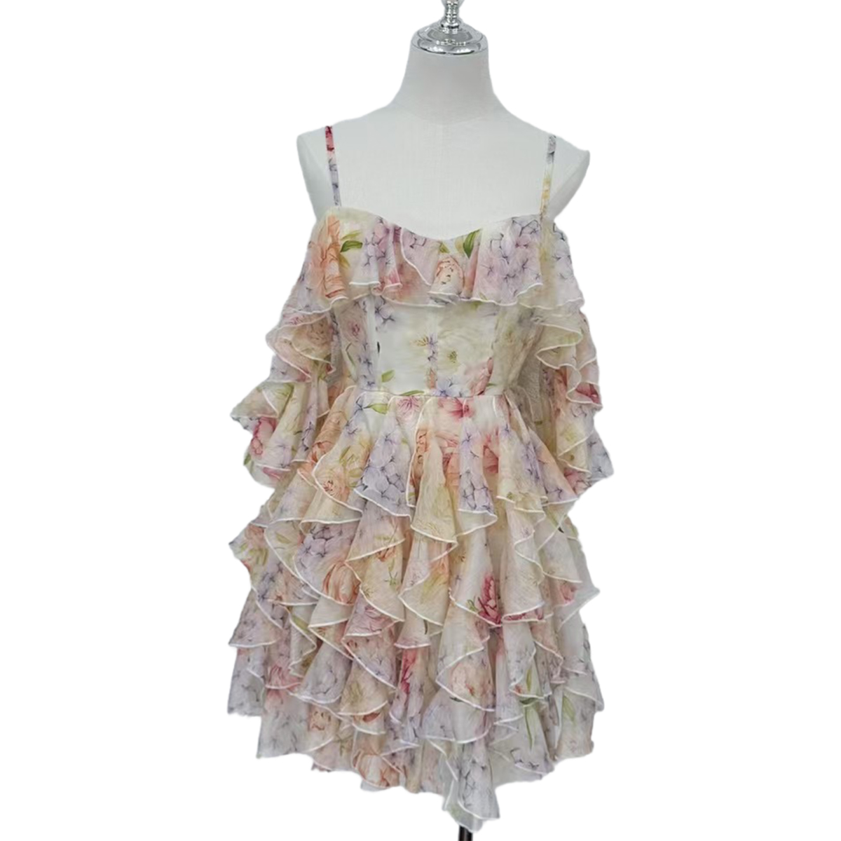 Bohemian Ruffle Mini Dress with Floral Print - China Suppliers & Factory, Perfect for Cottagecore & Festival Style