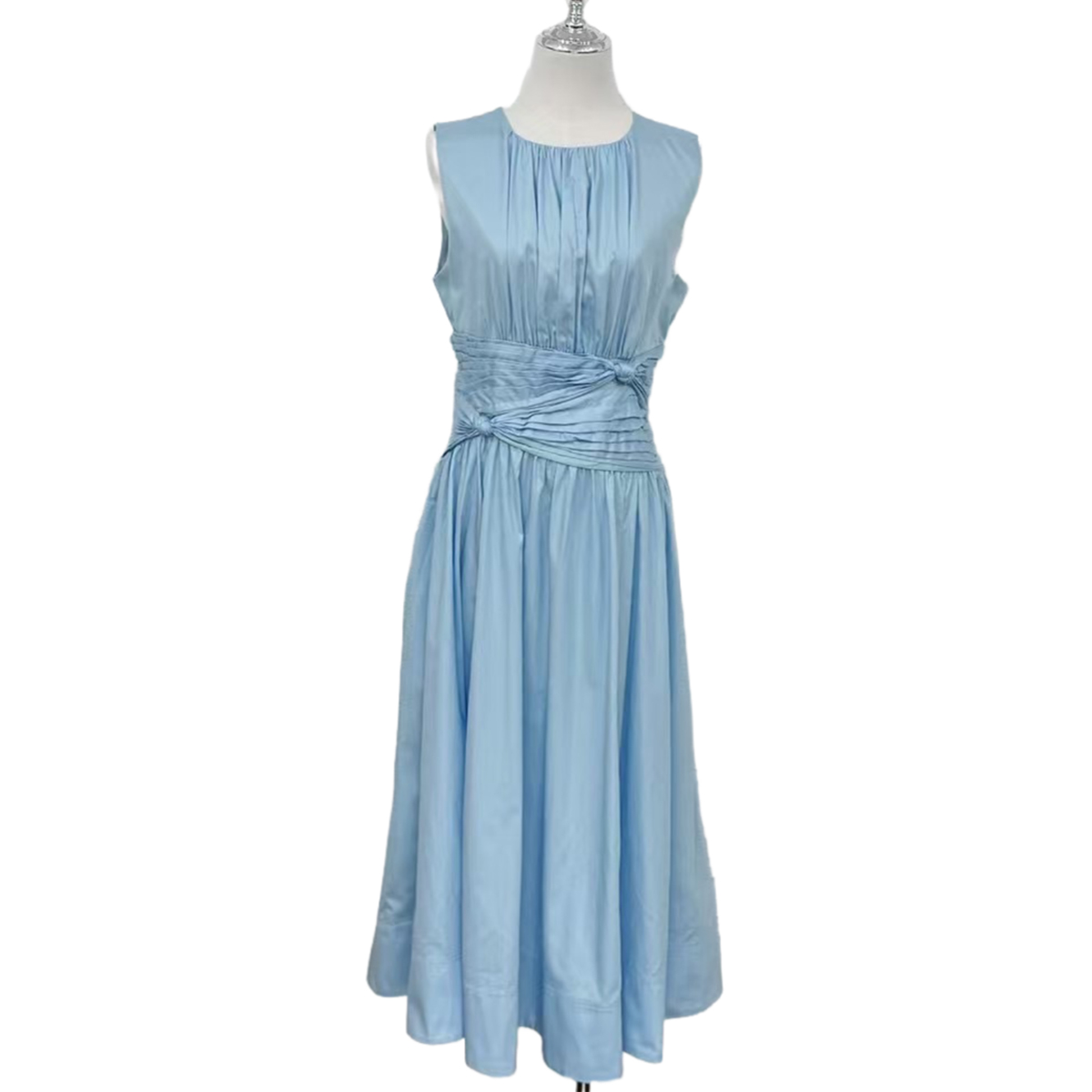 Sohar Ethereal Baby Blue Cotton Dress