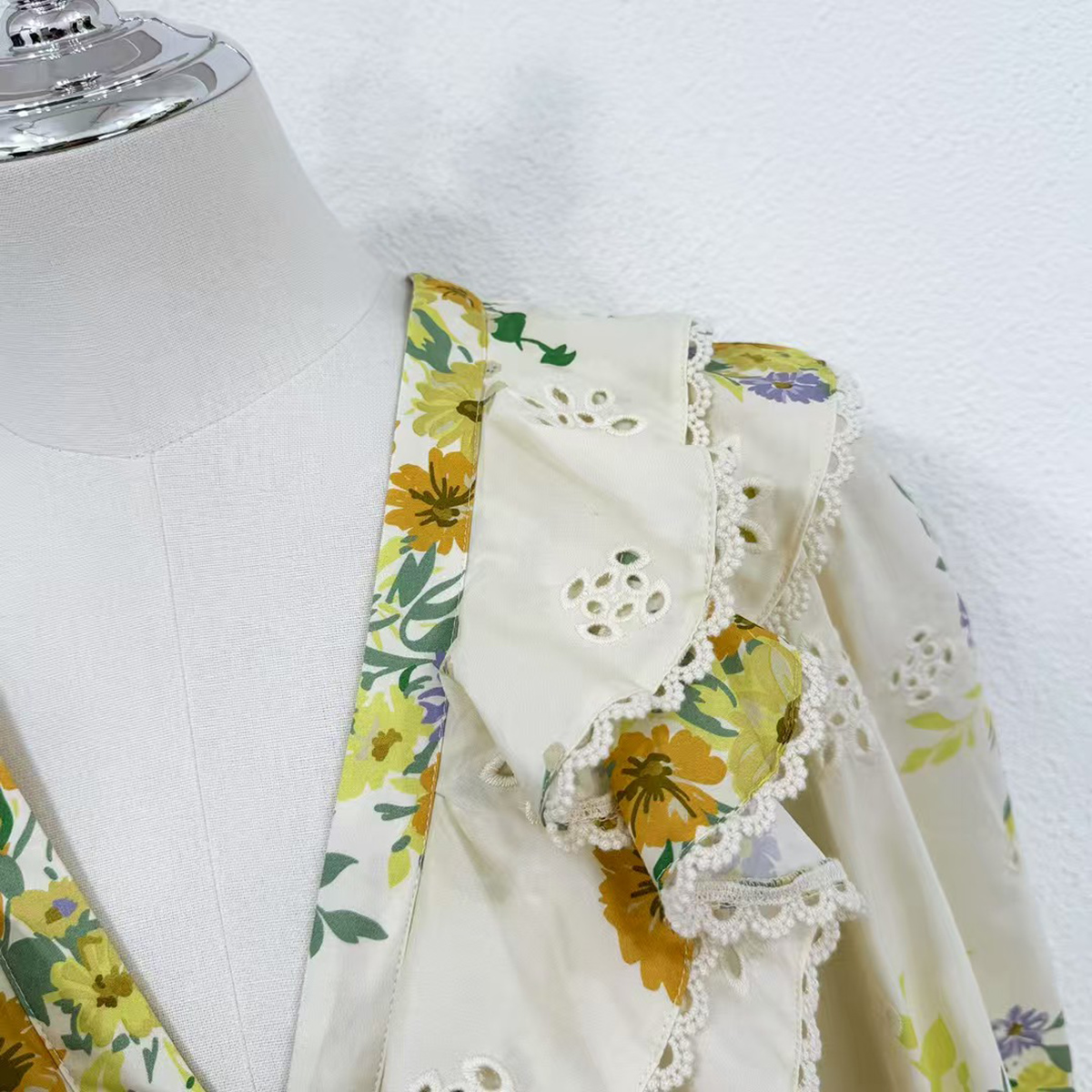 Ethereal Floral Mini Dress with Smocked Details Garden Party & Resort Wear OEMODM (3).jpg
