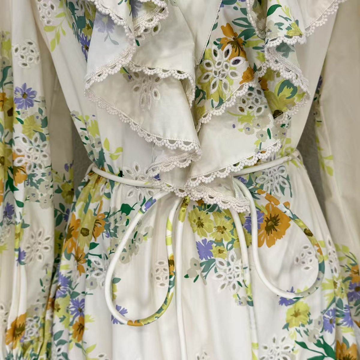 Ethereal Floral Mini Dress with Smocked Details Garden Party & Resort Wear OEMODM (6).jpg
