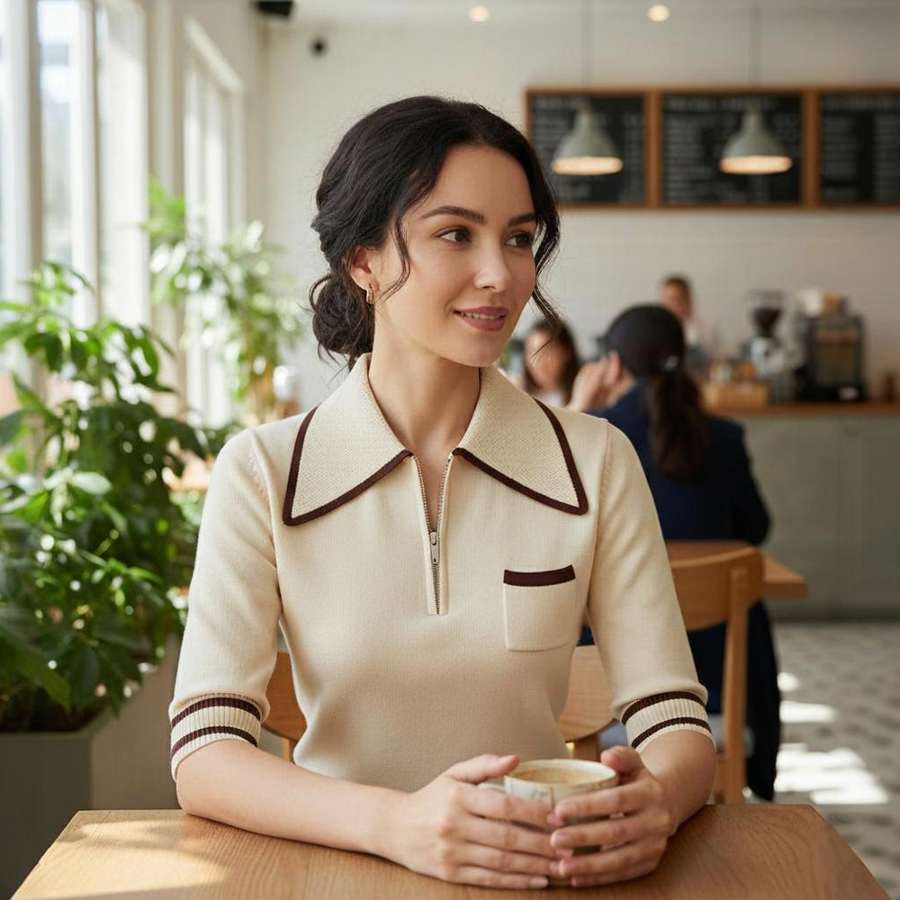 Sophisticated-Knit-Polo-Shirt-for-Resort-&-Business-Casual-Wear
