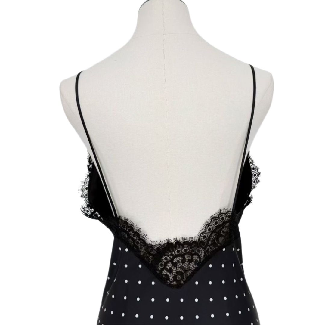 Elegant Polka Dot Bodycon Dress Sexy Evening & Cocktail Dress OEMODM (3).jpg