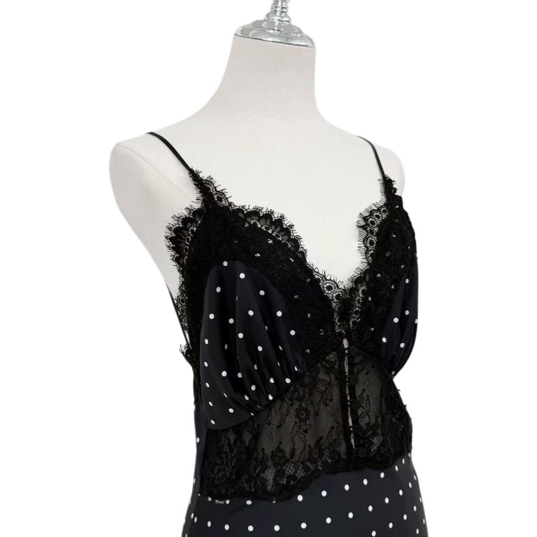 Elegant Polka Dot Bodycon Dress Sexy Evening & Cocktail Dress OEMODM (4).jpg