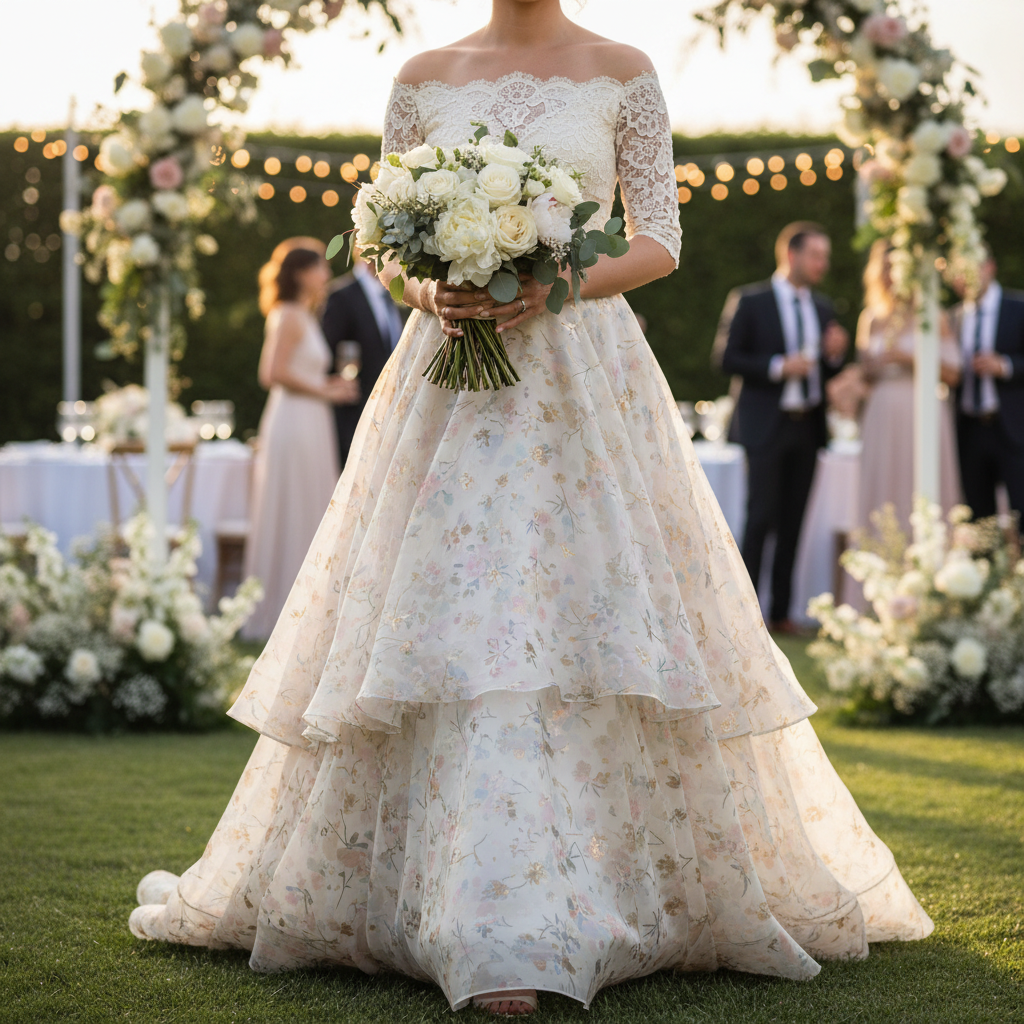 Print Skirt For Weddings And Bridal Celebrations