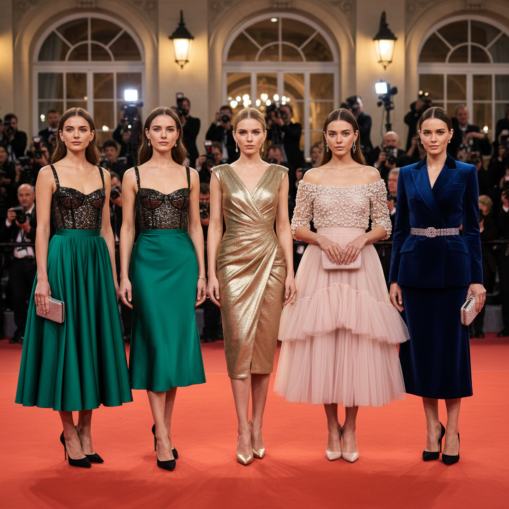 Midi Skirts For Red Carpet Events And Gala Dinners