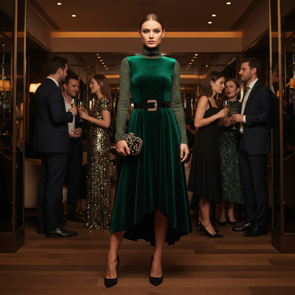 Ladies Jumper Dress For Cocktail Parties And Evening Socials