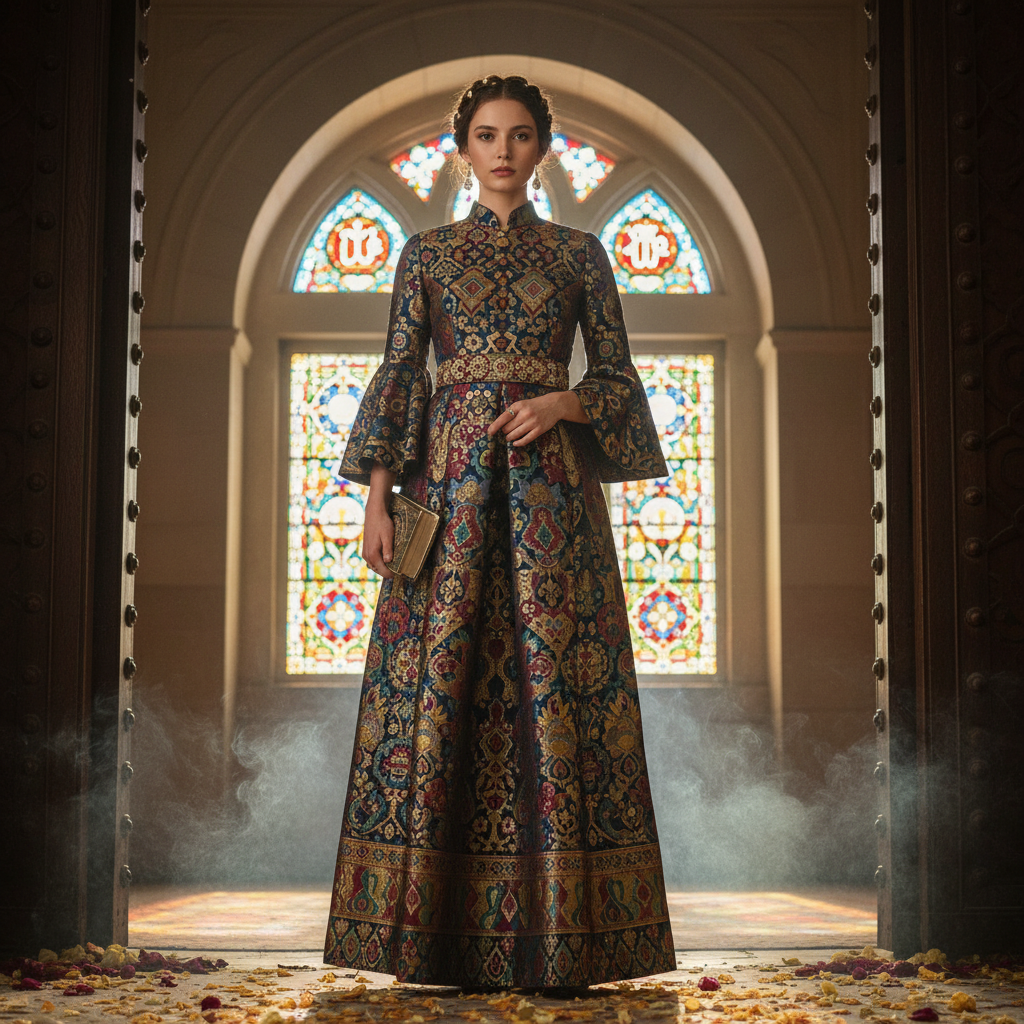 Jacquard Dress For Religious Ceremonies And Cultural Festivals