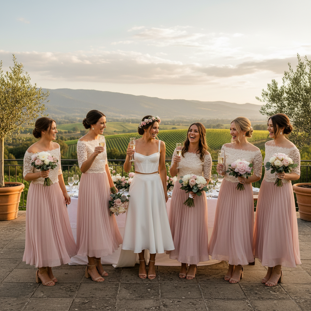 Midi Skirts For Bridesmaids And Wedding Parties