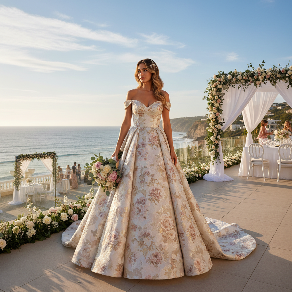 Jacquard Dress For Weddings And Bridal Celebrations