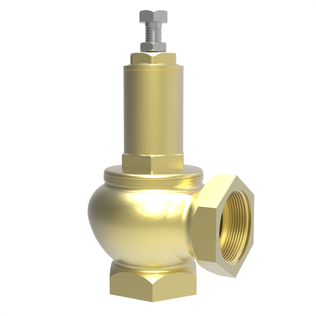 Brass pressure relief valve