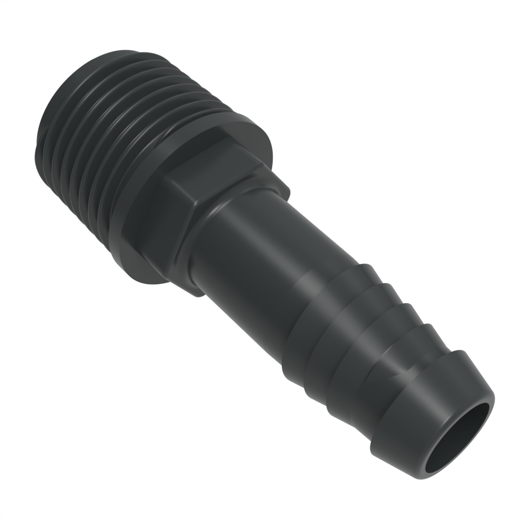 Spiral barbed adapter