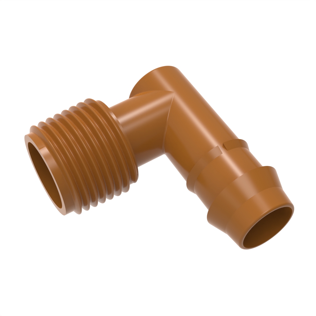 Thread elbow barbed