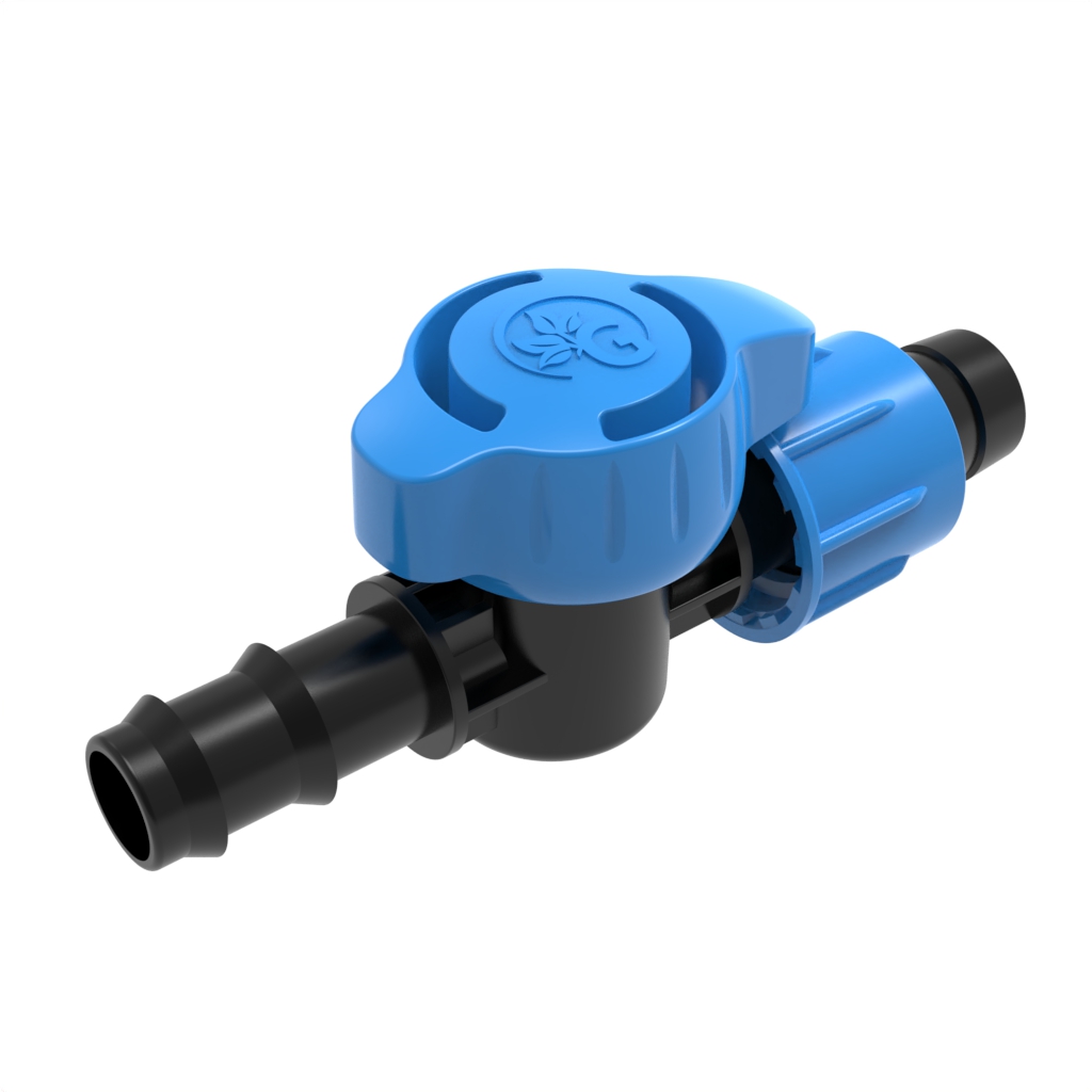 Mini valve barbed for tape (POM)