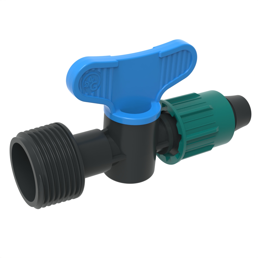 Mini valve thread male  for PE pipe (PP)