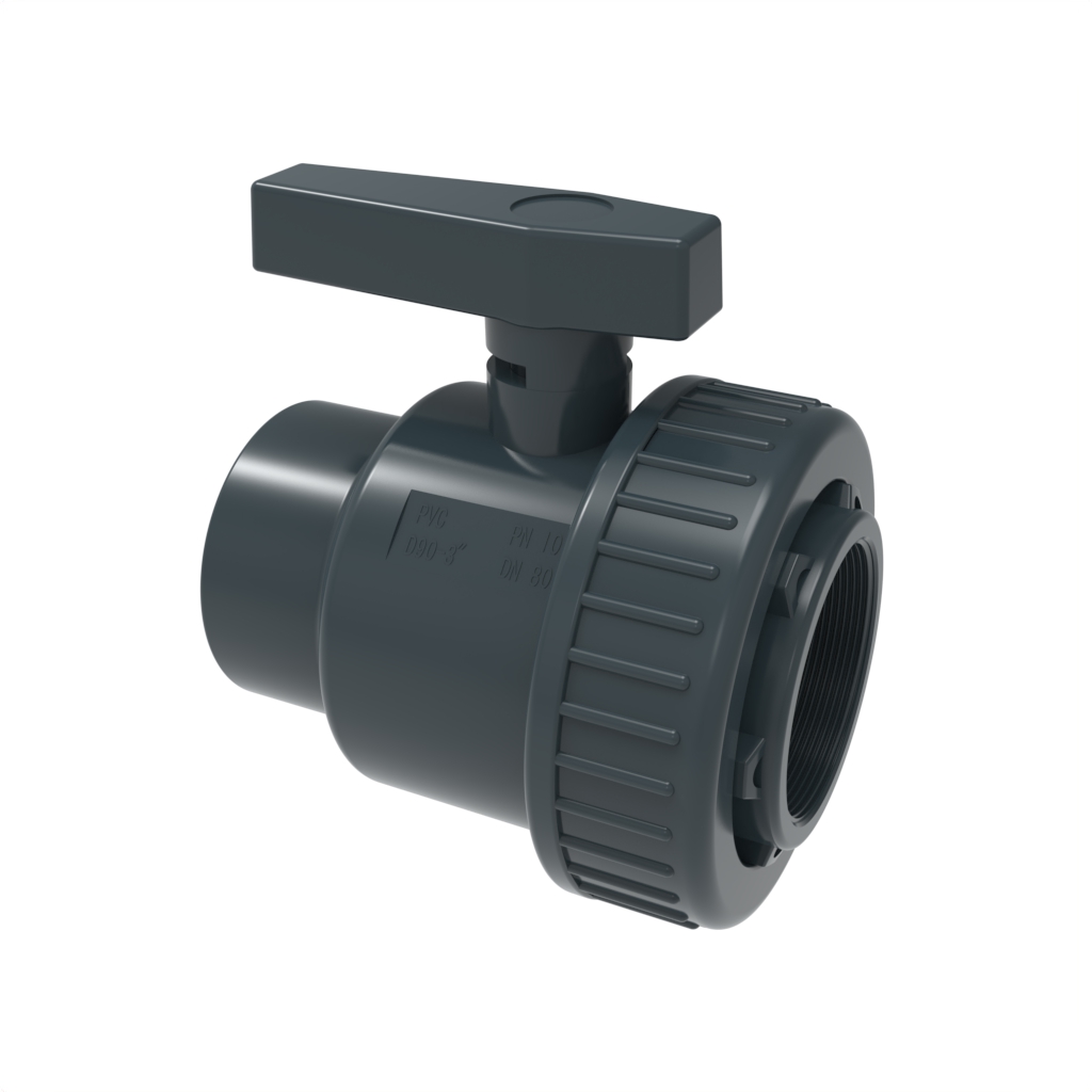 PVC-U irrigation ball valve - Threaded female