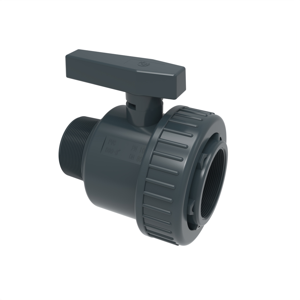 PVC-U irrigation ball valve - Female male thread