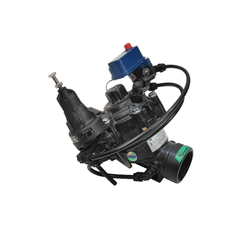 Electric Pressure Sustaining Control Valve 3-W Plastic solenoid & Pilot-2"/3"/4"