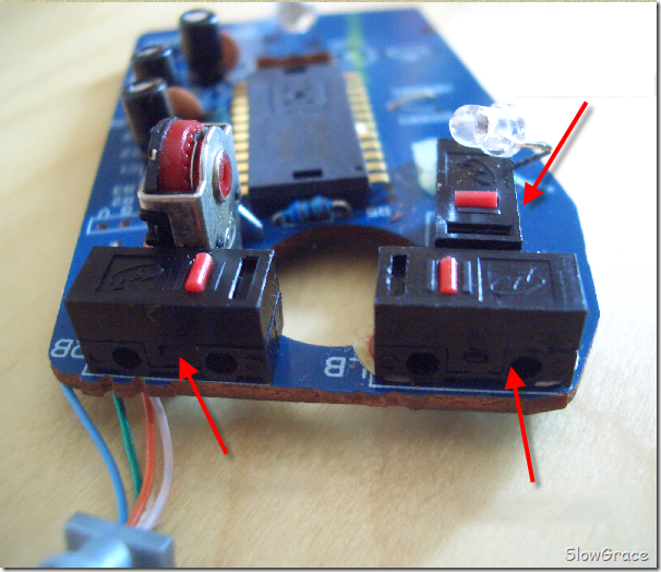 PCB installation diagram of plug-in micro switch