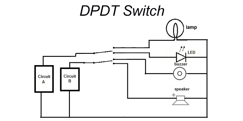 debuxo de microinterruptor dpdt