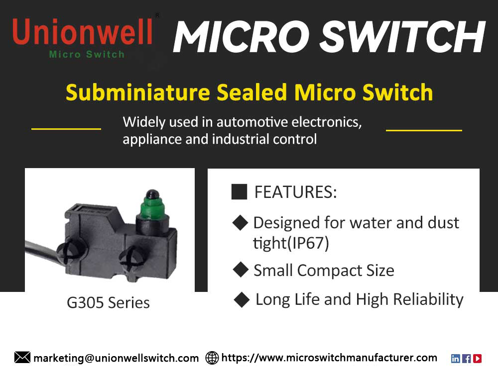 Understanding Sealed Micro Switches: Types, Working Principles, and Key Applications